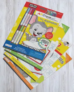 ABCmouse School Readiness Bundle: Essential Kindergarten Skills Fundamentals - 4 Interactive Workbooks, Imagineink Alphabet with Markers, Math Counting, Shapes, Level 1+, Pre-K to Kindegarten,Ages 3-5