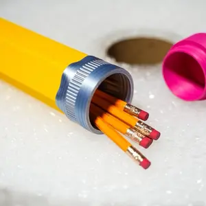 3D Printed Pencil Holder - Compact 10 Inch Design for Desk Organization - Modern & Creative Pencil Storage Solution