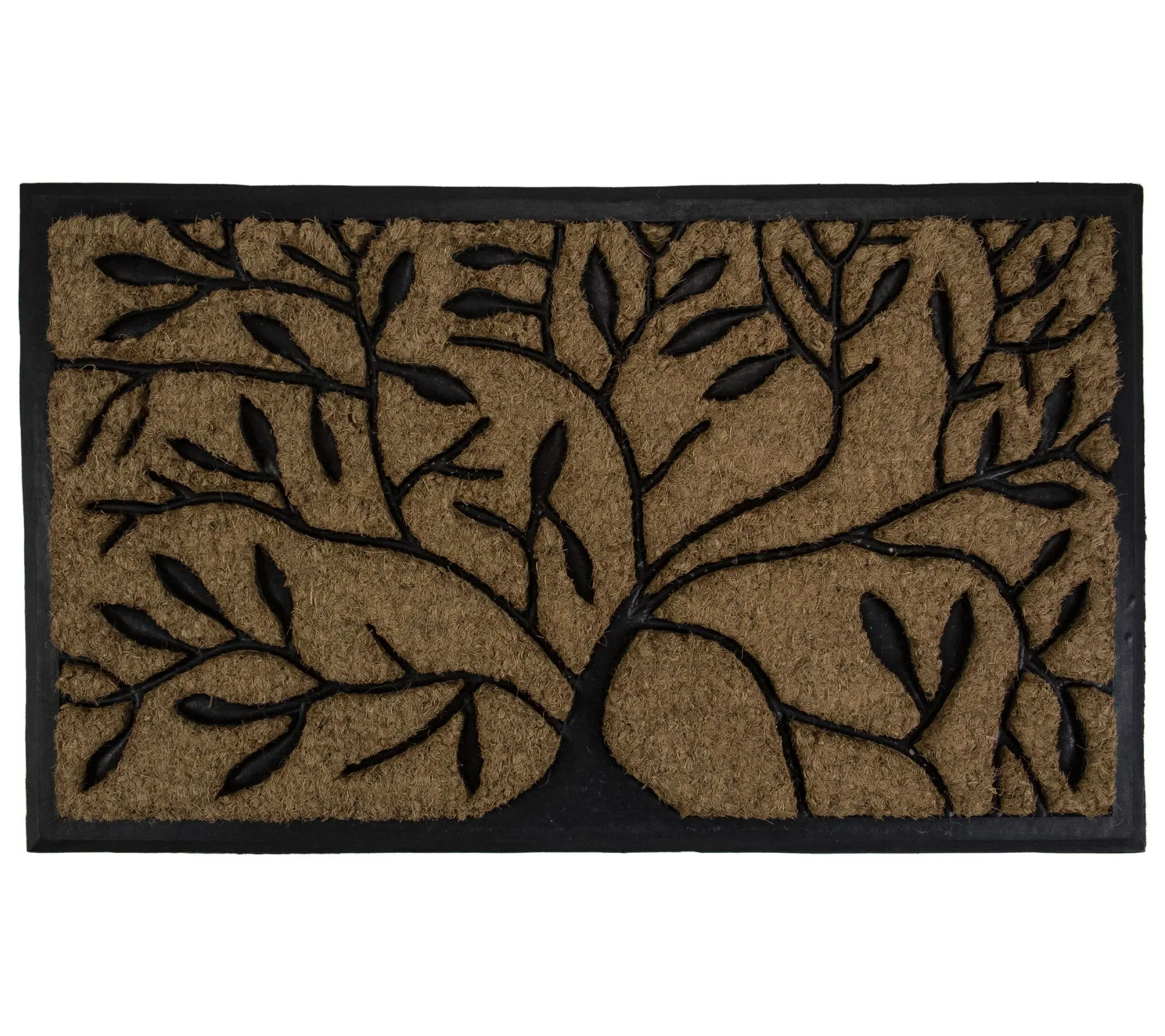 Northlight Tree of Life Rectangular Coir Doormat 17" x 29"