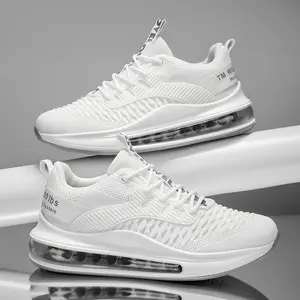 2025 Men's Fashion Cushioned Running Shoes, Comfortable and Breathable Leisure Sports Shoes, Trendy Running Shoes, Suitable for Daily Wear, Running Training, Suitable for All Seasons, Low-top Lace-up Shoes Activewear