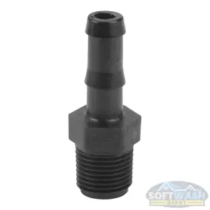 Banjo 1/2" MNPT x 1/2" Hose Barb Polypropylene Adapter (Schedule 80)
