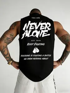 Men's "DO THE WORK" Graphic Sleeveless Hoodie | Trendy Gym Tank Top | Gym Tops | Lightweight Breathable Athletic Shirt | Perfect for Workout, Bodybuilding & Streetwear | TikTok Viral Fitness Apparel | Gym Athletic Clothes