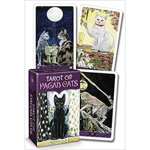 Pagan Cats Mini Tarot by Messina &amp; Airaghi — Illustrated Cat Tarot Deck