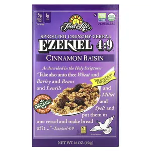 Food For Life Ezekiel 4:9® Sprouted Crunchy Cereal, Cinnamon Raisin, 16 oz (454 g)