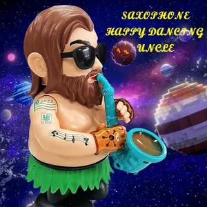 Dancing Cool Boy Saxophone Player Toy, Dynamic Music & Lights, Perfect Gift for Kids (no Battery Included), Ideal Concert Companion