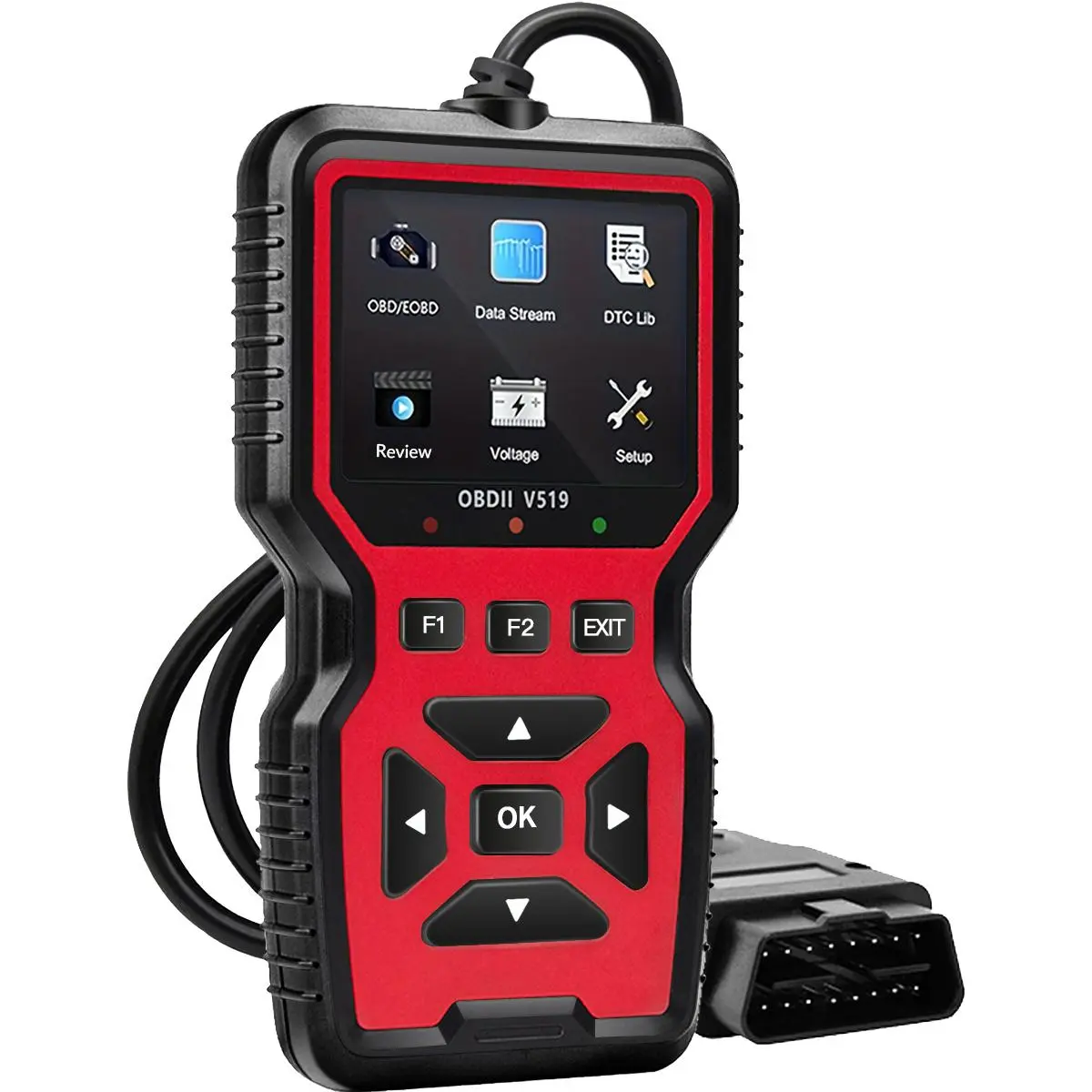 V519 OBD2 II Diagnostic Scanner, Car Diagnostic Scan Tools with Print Function, Professional OBD2 Code Reader for OBDII/EOBD Protocol Cars, Vehicle Diagnostic Scanner, Automotive Diagnostic Tool