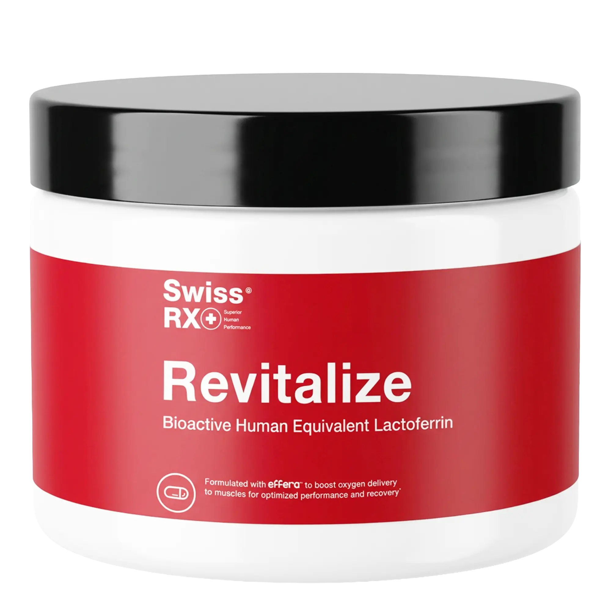 SwissRX Revitalize Bioactive Human Equivalent Lactoferrin - 15x More Bioavailable for Enhanced Iron Absorption & Immune Support