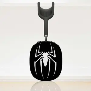 White Spider Logo Airpods Max Case - Black and White Headphone Protective Cover