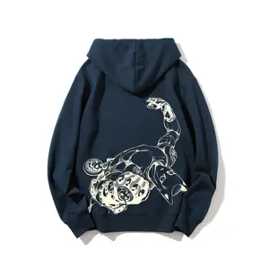 Killer Queen JoJo Character Graphic Hoodie Made in USA | Premium Cotton Streetwear Sweatshirt | JoJo’s Bizarre Adventure Inspired Pullover | Unisex Anime Hoodie Oversized Fit