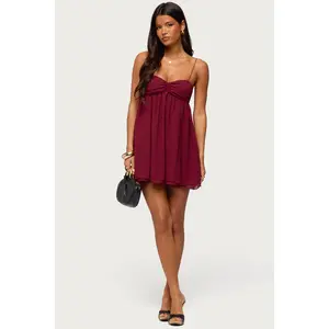 Ariellah Chiffon Babydoll Mini Dress