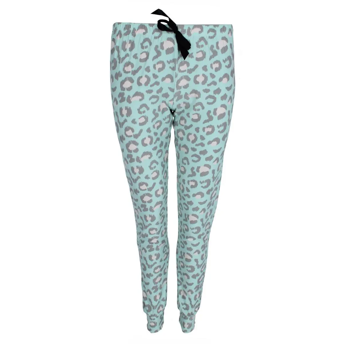 Roll Outta Bed Women's Leopard Jogger Lounge Pants, Pajama Bottoms