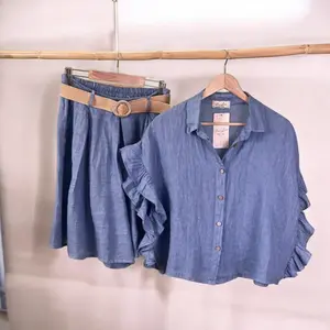 LINEN CLOTHING SHORT SET