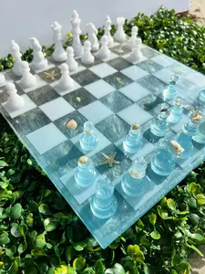 Customizable Epoxy Resin Chess Set, Handmade Chess Set, Unique Chess Set, Unique Gift Chess, Luxury Chess Set