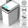 2.4 Gal Durable Plastic Waterproof Smart Touchless Trash Can - Motion-Activated Automatic Open, Sensor Lid, Modern Kitchen/Bath Bathroom Gadgets, 2000+ ml Home Storage Solutions, Trash Cans for Kitchen With Lid, Countertop Bathroom Bins
