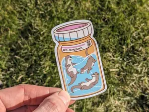 Mental Health Stickers - Animal Stickers - Cute Stickers