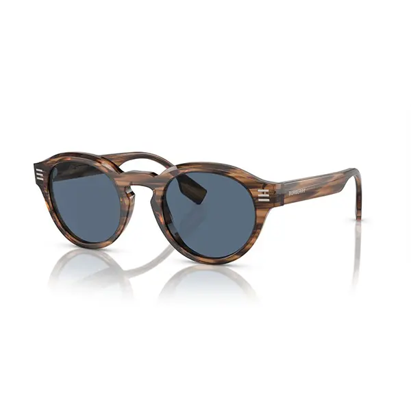 Burberry 50 Man Phantos Acetate Sunglasses | Classic Round  display picture 2