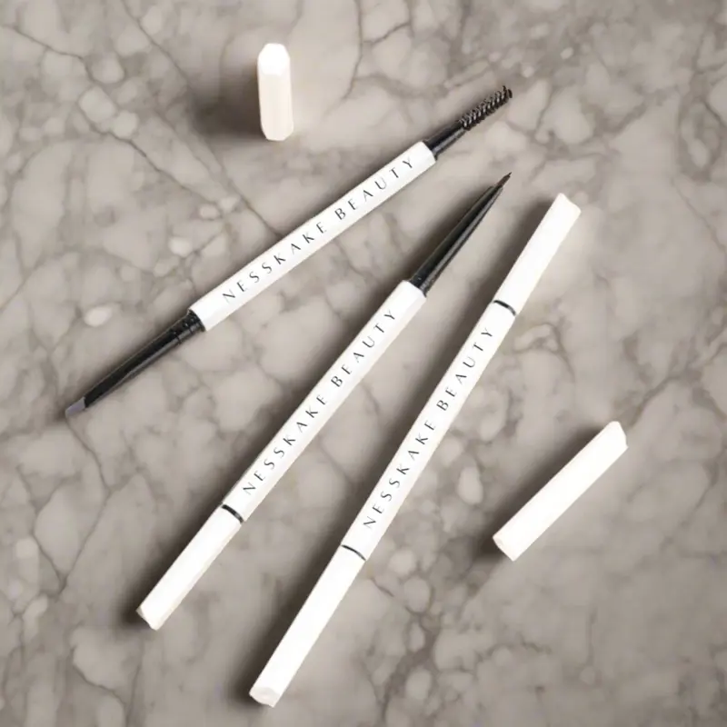 Nesskake Beauty NB Brow Pencil - Black and White Design, Ideal for Browing and Styling