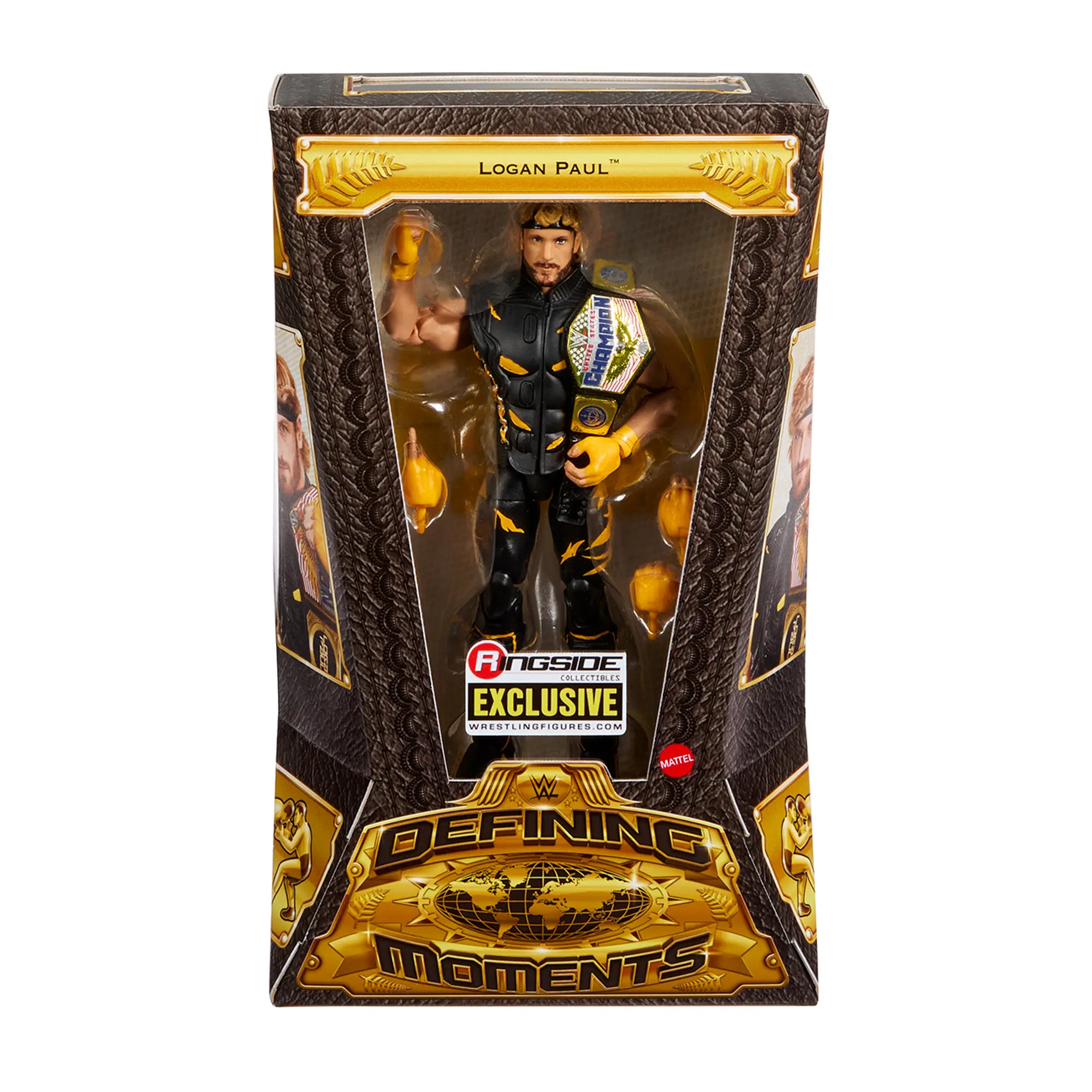 Logan Paul (US Title) - WWE Defining Moments Ringside Exclusive Mattel WWE Toy Wrestling Action Figure