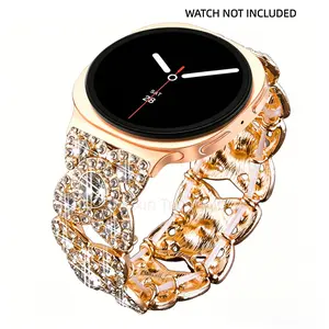 Sparkling Diamond Bracelet Strap Suitable for Samsung Galaxy Watch 8 40mm 44mm Women's Bracelet Replacement Strap Galaxy Watch 8 Classic 46mm Metal Strap Luxury Diamond Strap Women's Strap Watch Straps Smart Watch Accessories