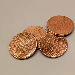 Pure Copper & Brass Coasters Set of 4
