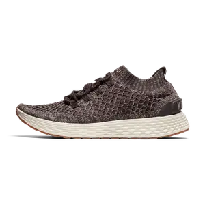 NOBULL Women's Allday Knit Shoe in Brown Heather - Everyday Walking Sneaker, Comfortable Slip-On Shoe, Casual Trainer