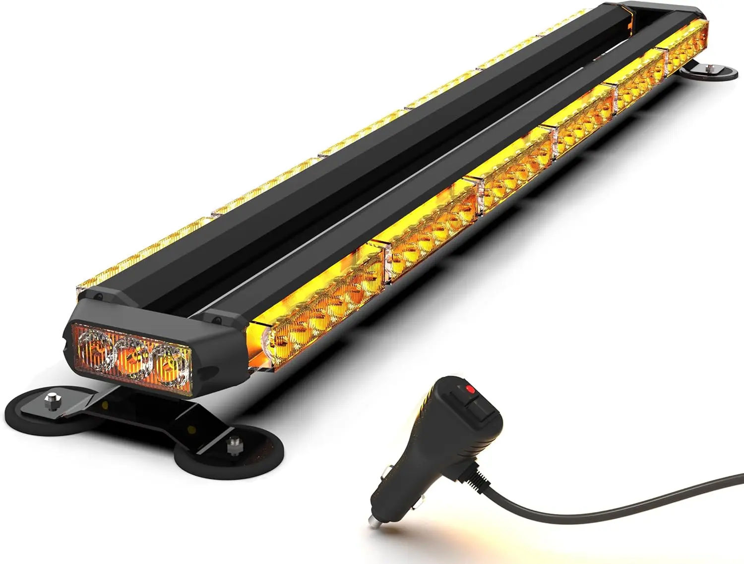 38 Inch Led Strobe Flashing Light Bar Amber Emergency Warning Safety Lights for Trucks Construction Vehicles 38 Inch Led Strobe Flashing Light Bar Amber Emergency Warning Safety Lights for Trucks Construction Vehicles