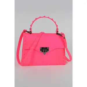 KELLY JELLY PURSE NEON PINK