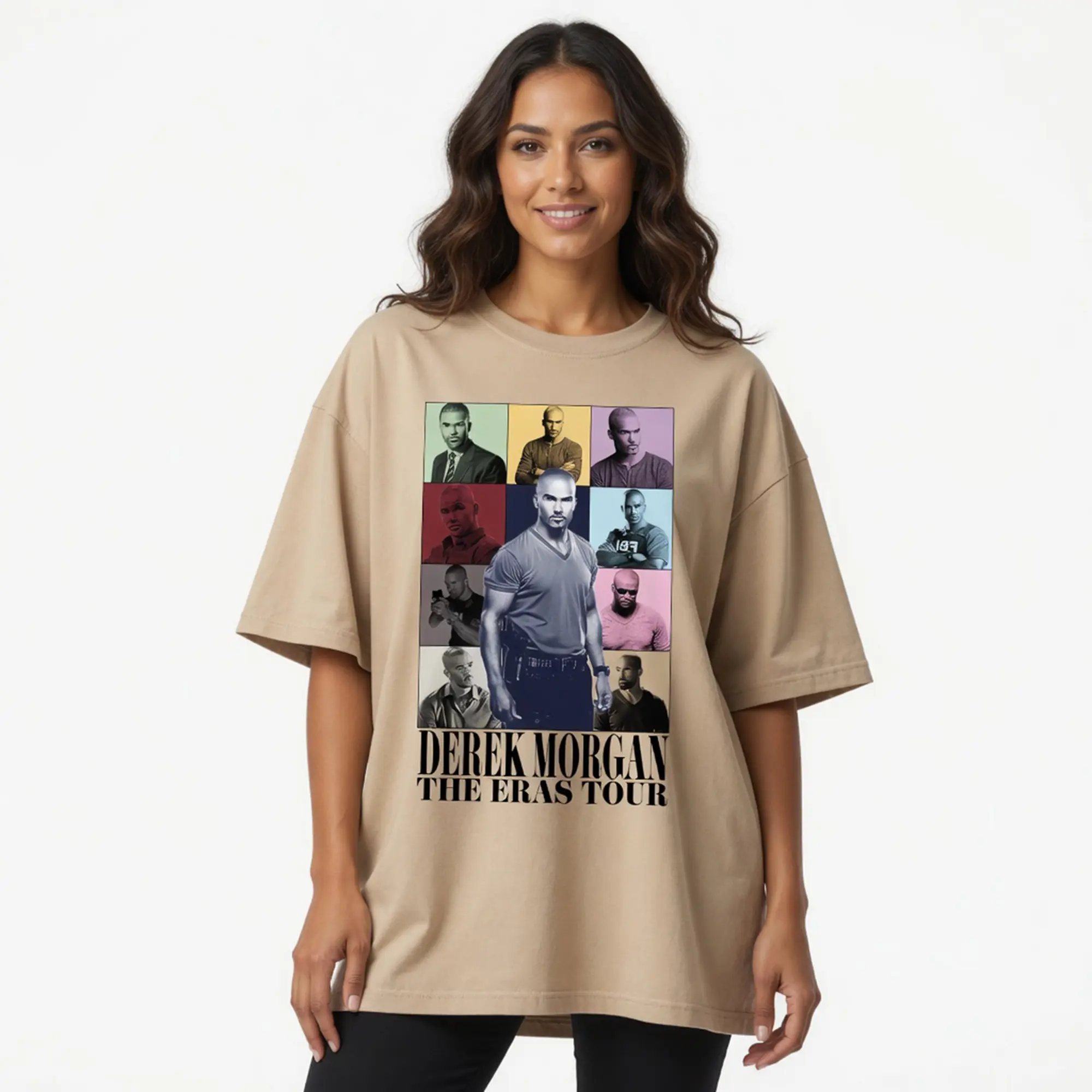 Derek Morgan Criminal Minds Vintage Graphic T-Shirt – Retro 90s Fan Art Unisex Tee