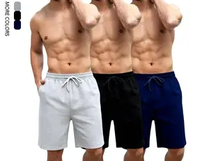 Men's fashion shorts, regular fit, drawstring waist, soft fabric, suitable for outdoor wear