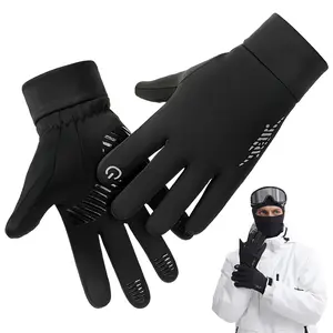 Winter Running Gloves for Cold Weather, Touchscreen Compatible Warm Gloves, Outdoor Cycling Hiking Skiing Sports Gloves, Waterproof Gloves