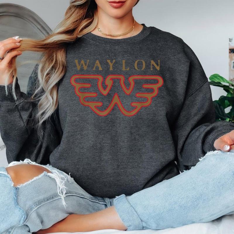 Waylon Jennings - Official Merchandise - Flying W Logo Sweatshirt
