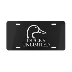 Ducks Unlimited License Plate Hunting Waterfowl Conservation Tag for Cars Trucks