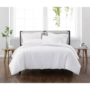 Twin/Twin XL 2pc Heritage Solid Duvet Cover Set White - Cannon