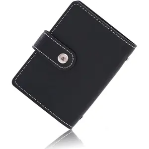 New Anti-theft ID Credit Card Holder Fashion Women's 26 Cards Slim PU Leather Pocket Case Purse Wallet bag for Women Men Female