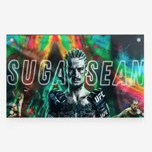 Suga Sean O'Malley  Flag UFC Inspired Fight Night Wall Flag Combat Sports Banner for Bedroom Octagon Gym Decor Gift for MMA Fans