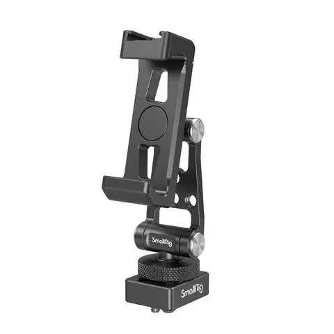 SMALLRIG Universal Metal Phone Tripod Adapter with Cold Shoe Mount, M4 Screws, Dual Rotation & Adjustable Stand - Camera Stabilizer Accessory, Mini/Adjustable/Detachable Camera Phone Holders & Mounts for iPhone 12 Pro Max/16 Pro Max, Samsung Galaxy 4301