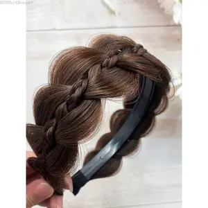 Women's Elegant Braided Headband, Trendy Gorgeous Natural Braided Headband, Chic All-match Hair Accessories for Hairstyle DecorDD20BarkBouquet
