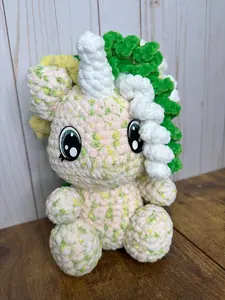 Pastel Unicorn Plush - Handmade Fantasy Companion
