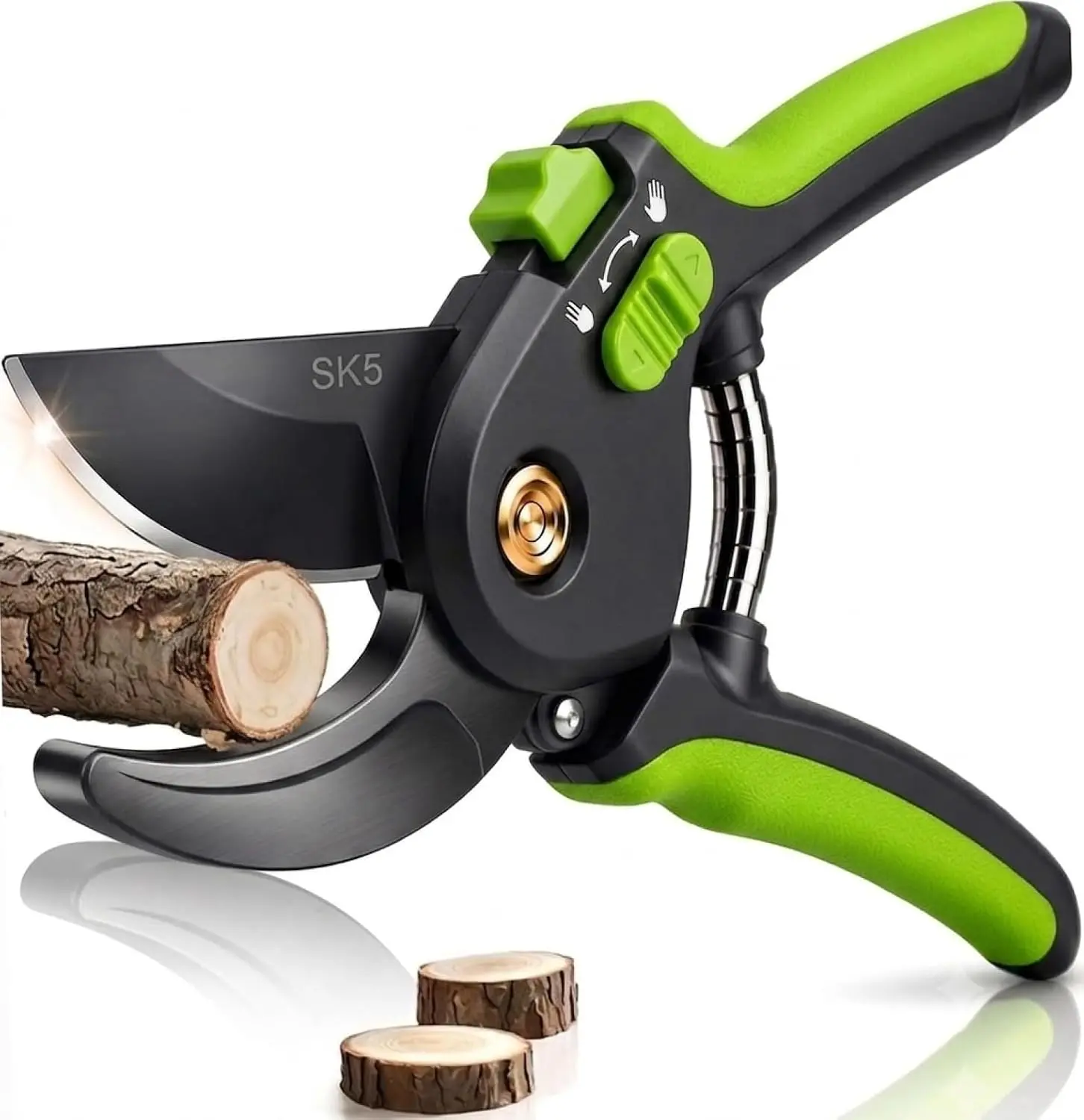 8.5-Inch Garden Pruning Shears, Hand Pruner Clippers for Cutting Plants, Flowers, Stems and Bonsai