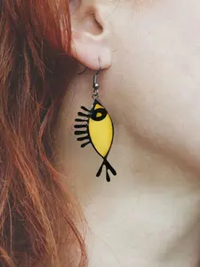 Unique Retro Fish Fish Dangle Earrings, Fashion Dangle Earrings, Cute Women's Jewelry, Party Accessory, Valentine's Day, Mother's Day, Birthday Gift