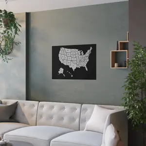 United States Map With States Names Poster  - Unframed Prints