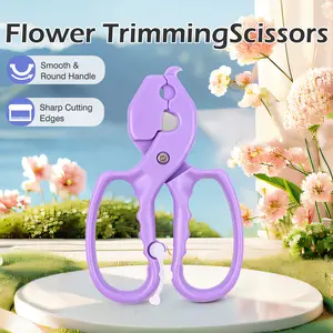 1 Count Stainless Steel Floral Scissors, Convenient Handheld Clippers for Quick Stem Cuts