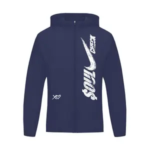 Men's Regular Long Sleeve Soft Hooded Sports Jacket - Male Casual Machine Washable Outdoor Sports Outerwear