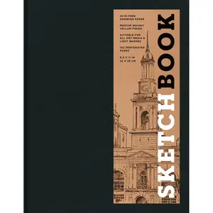 Sketchbook 8.5 x 11" Black Hardcover Mixed Media Sketchbook for Drawing Sketchbook 8.5 x 11" Black Hardcover Mixed Media Sketchbook for Drawing