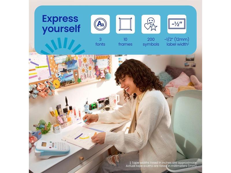 P-Touch PT-N10 Personal Handheld Label Maker 2 Lines 4.7 x 7.6 x 2.8 PTN10