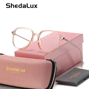 ShedaLux Exquisite Elegant Full Frame Plano Glasses Studying Square Frame Plano Glasses