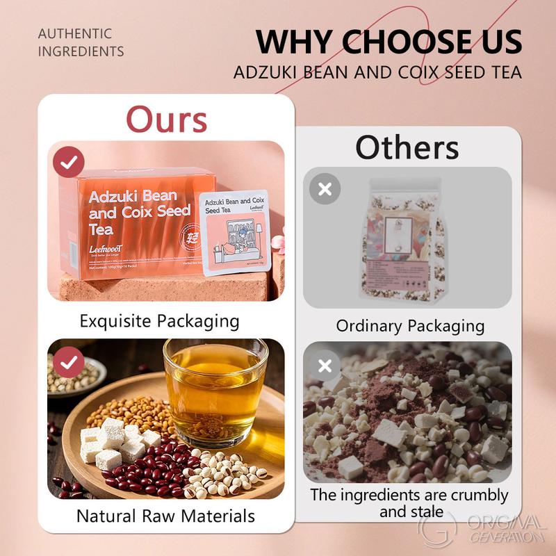 Anti Inflammation Tea Adzuki Bean And Coix Seed Tea 100g 10×10pack Red Bean Buckwheat Tuckahoe Gorgon Euryale Gardenia