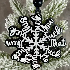 Fuck Everything Snowflake ornament