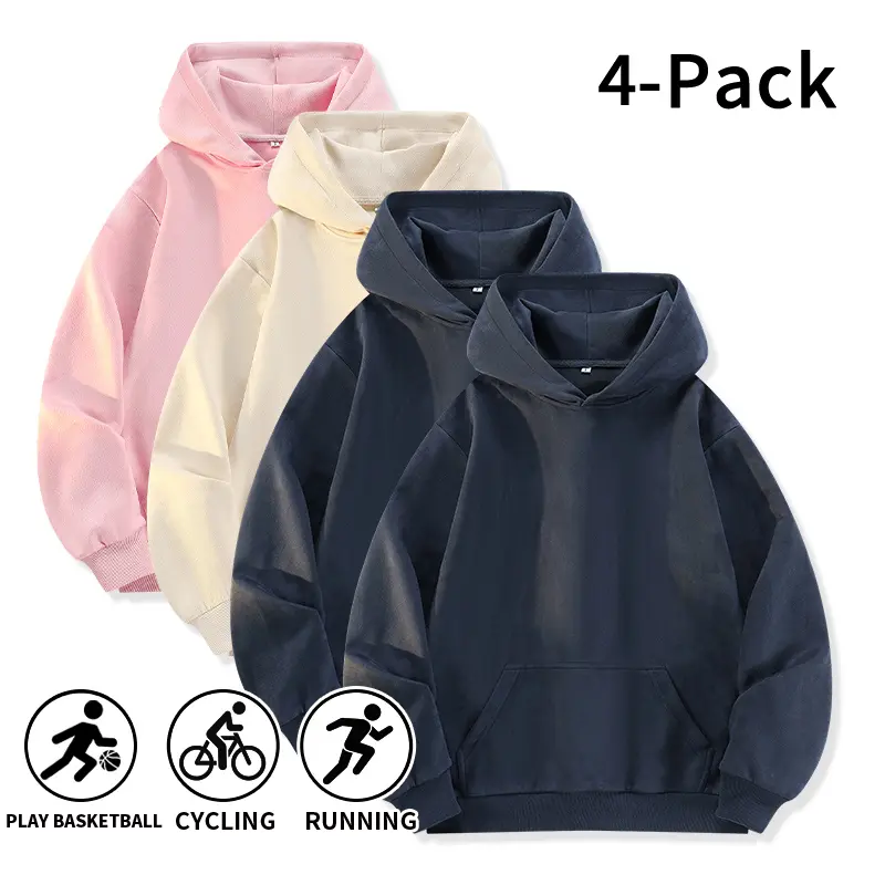 Men's Autumn Winter Suede Hoodie, Solid Color Pullover Hooded Sweatshirt With Kangaroo Pocket, Soft Cozy Loose Fit Casual Top For Daily Wear Sports Basketball Cycling Running Streetwear