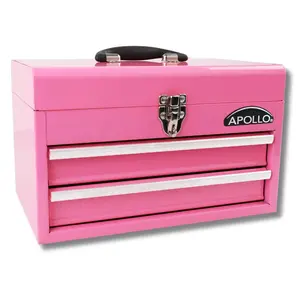 2-Drawer Pink Steel Chest -- DT5010P